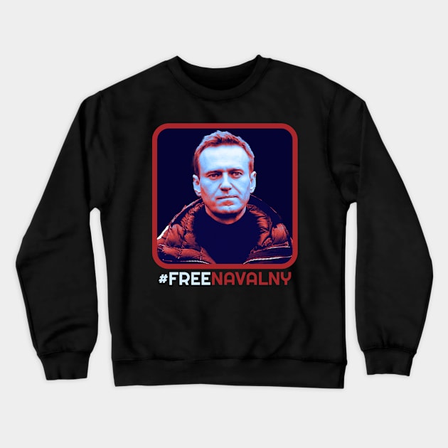 Retro Free Navalny Crewneck Sweatshirt by Bisrto